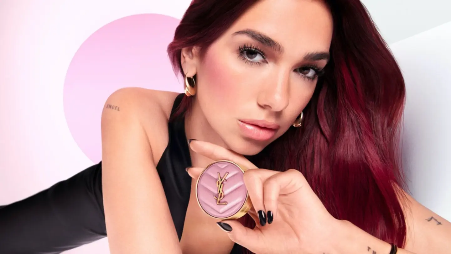 Dua Lipa × YSL Beauty Celebrity brand collaboration