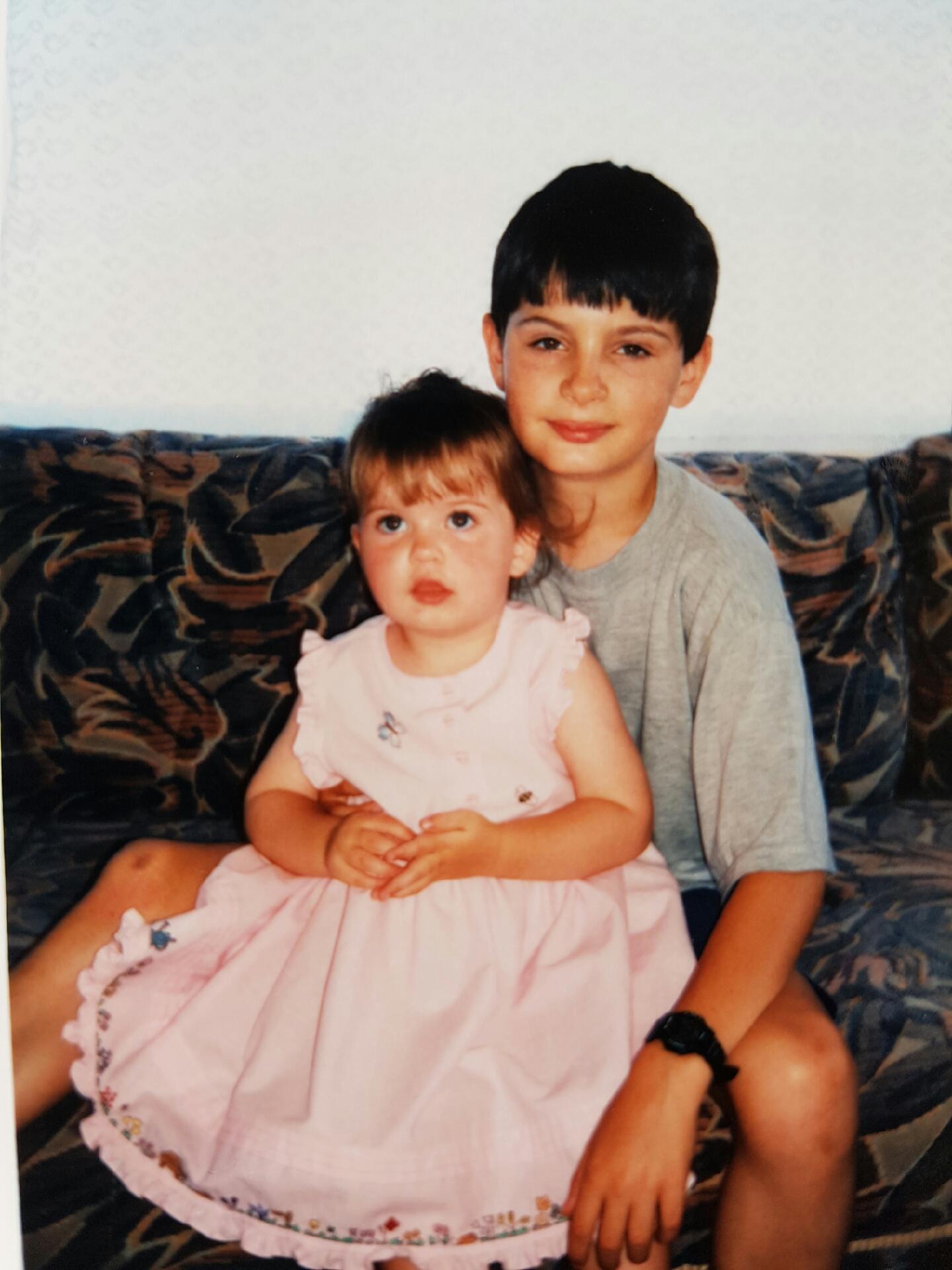 CMO Rachel and her brother in their childhood